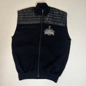 Vintage Bovis Wool Vest with Embroidered Wheelsmith Fabrication Inc Logo Mens